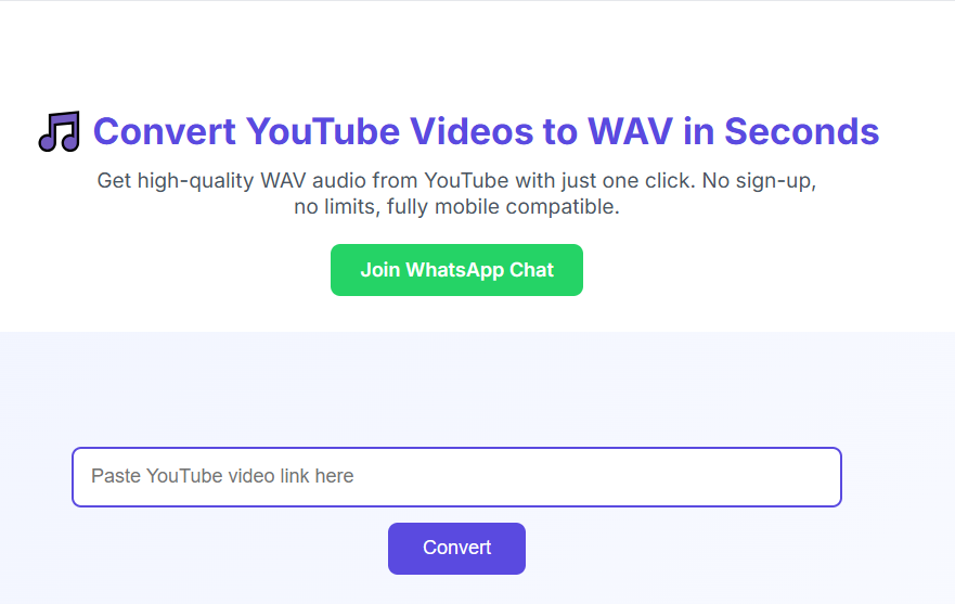 YouTube to wav