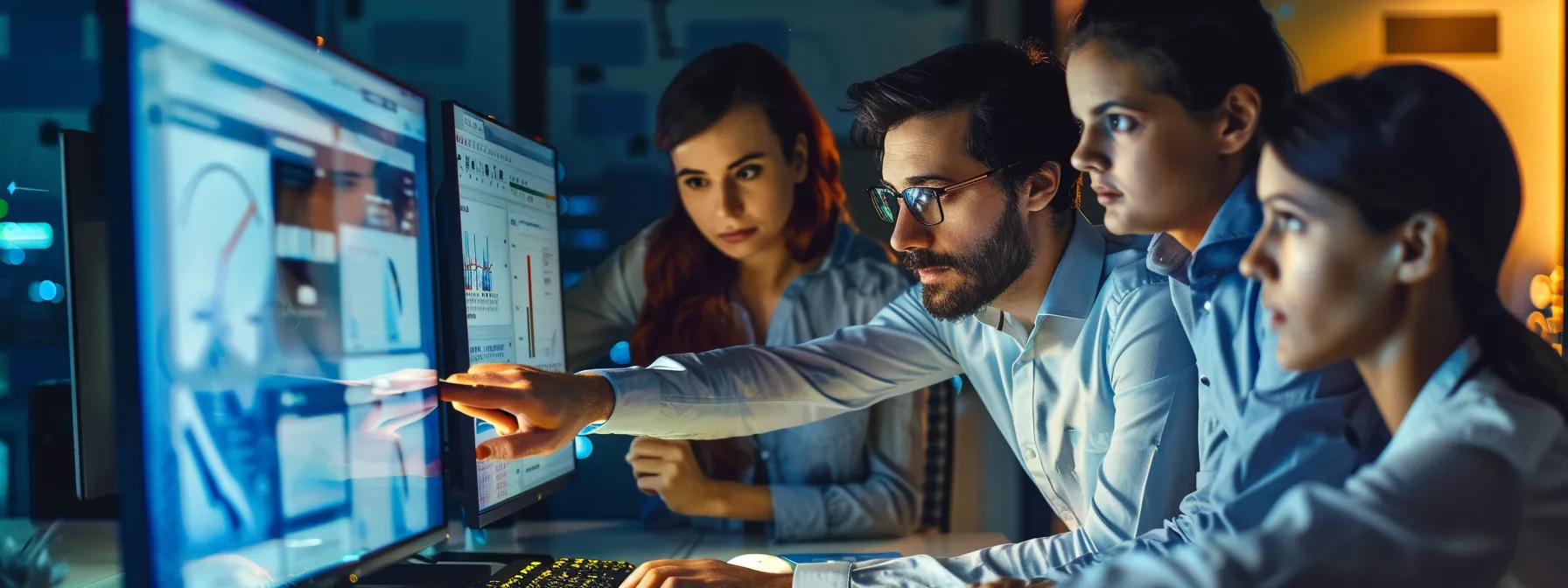 A new team being trained in the use of automated RFP software